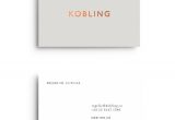 Unique Logo for Business Card Kobling Graphic Design Business Card Business Card Design