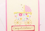 Unique New Baby Card Congrats New Baby Congratulations Card Handmade Baby Girl Welcome