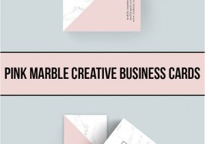 Unique Real Estate Business Card Ideas Pink Marble Creative Business Cards