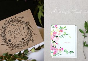 Unique Thank You Card Ideas Wedding 5 Best Designs and Trends Of Thank You Cards 2016