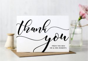 Unique Thank You Card Ideas Wedding Pack 10 Personalised Wedding Thank You Cards by Here S
