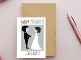 Unique Things to Write In A Wedding Card Printable Greeting Card Wedding or Engagement Card Awww