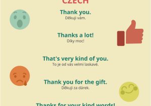 Unique Ways to Say Thank You In A Card How to Say Thank You In Czech Czechclass101