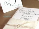 Unique Wedding Menu Card Ideas Dinner Menu Presentation Wedding Invitations Diy Elegant