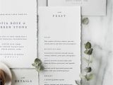 Unique Wedding Menu Card Ideas sofia Semi Custom Menu Design Simple Traditional Classic
