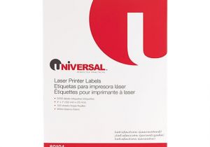 Universal Laser Printer Labels Template Universal 80104 Laser Printer Permanent Labels 4 X 1 White