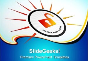 Unlock Powerpoint Template Unlock Your Future Security Powerpoint Templates and