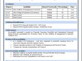 Updated Resume format for Fresher Resume format for Fresher Download Pdf