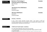 Updated Resume format for Fresher Resume format Sample for Fresher World Of Reference