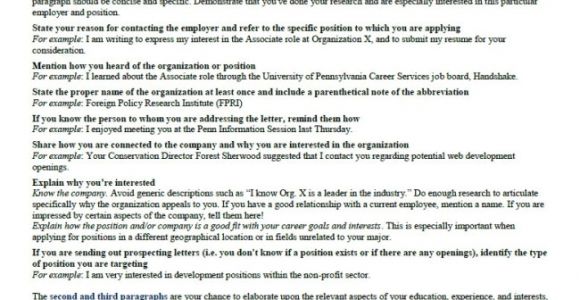 Upenn Career Services Cover Letter Career Services Cover Letter Guide for Undergraduates
