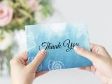 Upload Photo Thank You Card Ocean Dreams A6 Folded Thank You Card