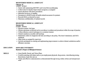 Urgent Care Resume Sample Registered Medical assistant Resume Samples Velvet Jobs