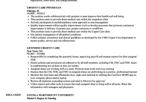 Urgent Care Resume Sample Urgent Care Resume Samples Velvet Jobs