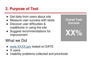 Usability Study Template Usability Testing Report Template