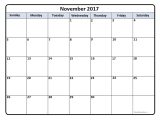 Usable Calendar Template November 2017 Calendar 56 Calendar Templates Of 2017