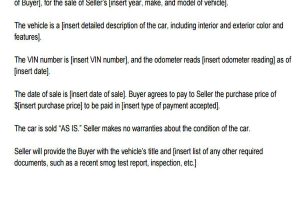 Used Car Contract Template 11 Vehicle Sales Agreement Samples Free Word Pdf