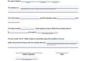 Used Car Contract Template Contract forms In Pdf