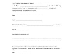 Used Car Contract Template Sales Agreement Template 22 Word Pdf Google Docs