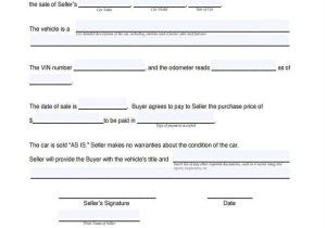 Used Car Sales Contract Template Free Contract forms In Pdf