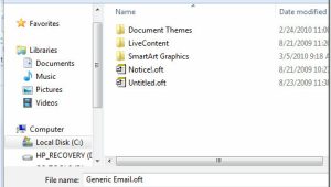 Using Email Templates In Outlook 2010 Create Use Email Templates In Outlook 2010