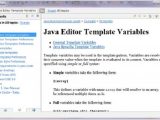 Using Templates In Java Eclipse Code Templates