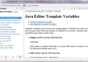 Using Templates In Java Eclipse Code Templates