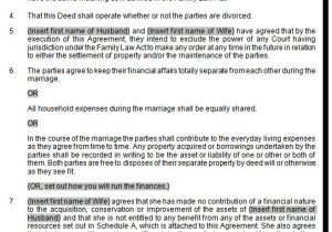 Usufructuary Contract Sample Template Post Nuptial Post Marital Agreement Married Couple