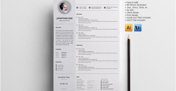 V Professional Resume Professional Resume V 2 Resume Templates On Creative Market