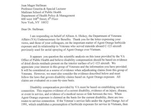 Va Nexus Letter Template Agent orange C 123k Aircrew Maintainers Va now