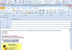 Vacation Auto Reply Email Template How to Use A Template as An Automatic Reply In Outlook