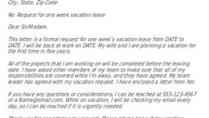 Vacation Leave Email Template 16 Vacation Letter Templates Pdf Doc Free Premium