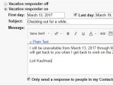 Vacation Response Email Template How to Create A Vacation Away Message for Almost Any
