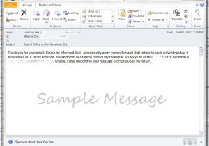Vacation Response Email Template How to Create Vacation Out Of Office Message Auto Reply