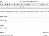 Vacation Response Email Template New Email Response Template for Online Booking