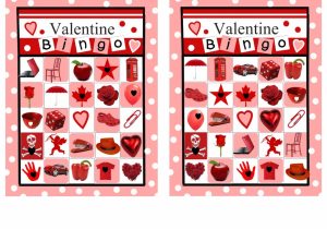 Valentine Bingo Template 6 New Valentine 39 S Day Bingo Cards for Kids