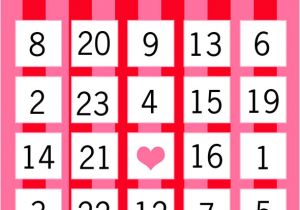 Valentine Bingo Template Valentines Bingo Makoodle