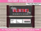 Valentine Candy Bar Wrapper Templates Valentine 39 S Day Candy Bar Wrappers Personalized