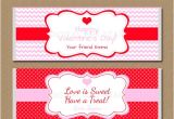 Valentine Candy Bar Wrapper Templates Valentines Day Chocolate Bar Wrappers Editable by