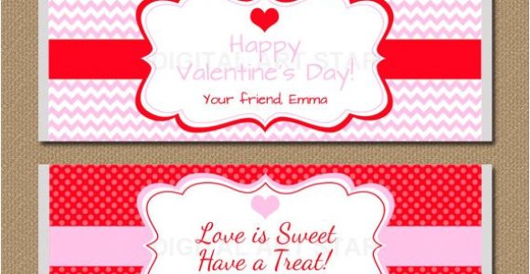 Valentine Candy Bar Wrapper Templates Valentines Day Chocolate Bar Wrappers Editable by