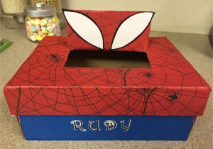 Valentine Card Box Holder Ideas Spider Man Valentine Shoe Box Boys Valentines Boxes