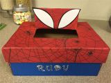 Valentine Card Box Ideas for School Spider Man Valentine Shoe Box Boys Valentines Boxes Kids