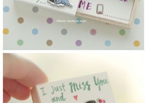 Valentine Card for Your Best Friend I M Missing You Matchbox Card Valentine S Gift Cheer Up