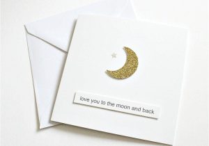 Valentine Card Quotes for Him Love You to the Moon and Back Card Boyfriend Girlfriend