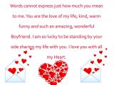 Valentine Card Quotes for Him to My Wonderful Boyfriend Valentine Card