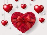Valentine Card Roses are Red Valentine Day Greeting Card Templates Realistic Beautiful