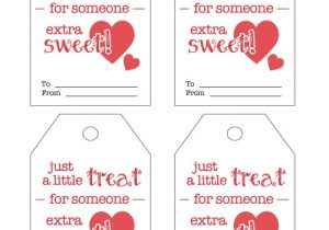 Valentine Gift Tag Template Sweet Treat Valentine Printable