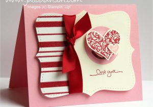 Valentine Greeting Card Making Ideas I Heart Hearts Shaker Card Stampin Up Valentine Cards