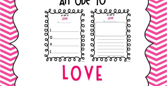 Valentine Poem Template An Ode to Love Valentine 39 S Day Poem Templates