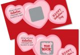 Valentine S Card for Your Crush Amazon Com Conversation Hearts Scratch Off Valentine S