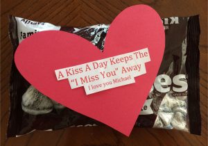 Valentine S Card for Your Crush Diy Boyfriend Gift A Kiss A Day Keeps the I Miss You